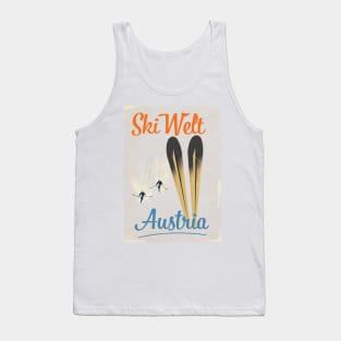 Skiwelt Austria Ski poster Tank Top